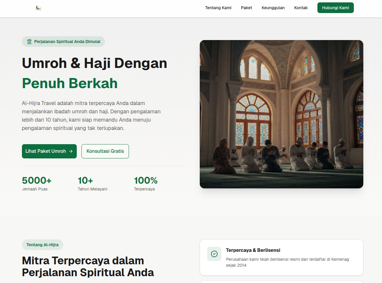 Safar Suci Digital: Platform Umroh Modern untuk Al-Hijra Travel